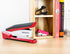Bostitch Office InPower Spring-Powered Premium Desktop Stapler, Red/Silver (1117)