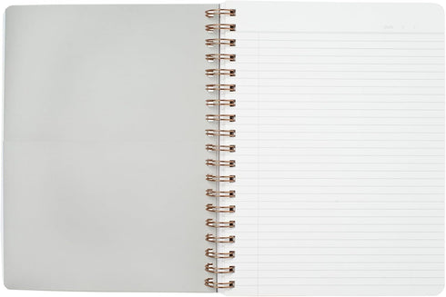 Fringe Studio Spiral Notebook Journal, Marble Split, Narrow Ruled, 192 Pages, Paperback Cover, 7.8" W x 9.75" H