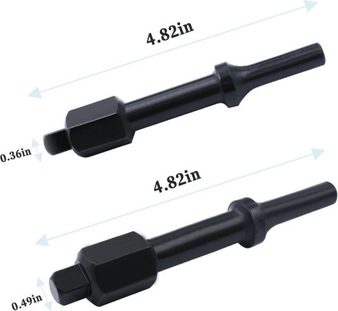 32029 Air Hammer Socket Adapter, 37315 3/8" & 37316 1/2" Shake 'n break Pneumatic Bolt Breaker Set,2-Piece by IGIUA
