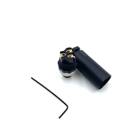 2Pcs M8 3 Pin Male Circular Connector, Field Assembly Wireable Sensor Adapter, IP67 Waterproof