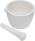 EISCO Porcelain Mortar & Pestle Set, 13.5oz (400ml), Heavy Duty, Unglazed Grinding Surface, for Kitchen or Laboratory,