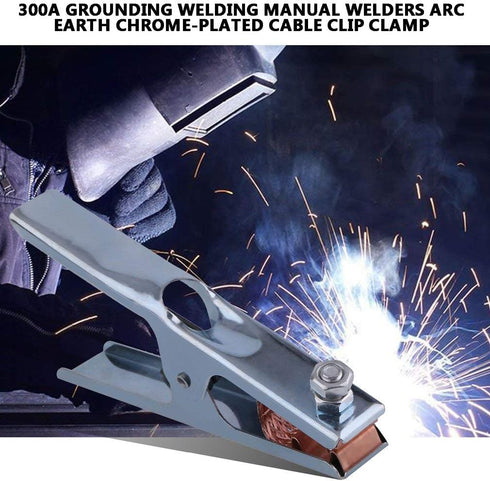 2pcs 300A/500A/800A Earth Ground Cable Clip Clamp, Welding Manual Electrode Holder