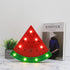 2Pcs LED Marquee Signs Watermelon Night Lights, Battery Operated Watermelon Shaped Desk Table Lamp for Christmas Kids