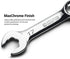 Capri Tools 12 mm WaveDrive Pro Stubby Combination Wrench for Regular and Rounded Bolts