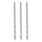3pcs Nylon Bore Brush, 8mm Dia Cleaning Wire Brush with Handle, 1/4 Inch Hex Shank for Tubes and Bearings
