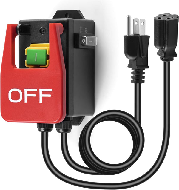110V Single Phase Safety Switches, Ortis Router Table Switch with ON/Off Master