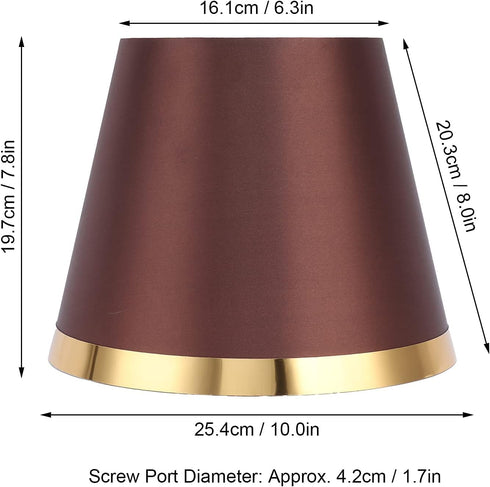 E27 Lamp Shade for Table, Modern Fabric Small Drum Lamp Shade Vintage Spider Fitter Desk Floor Lampshade Replacement