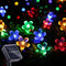 ITICdecor Solar Flower String Lights Outdoor Waterproof 50 LED Solar Powered Fairy