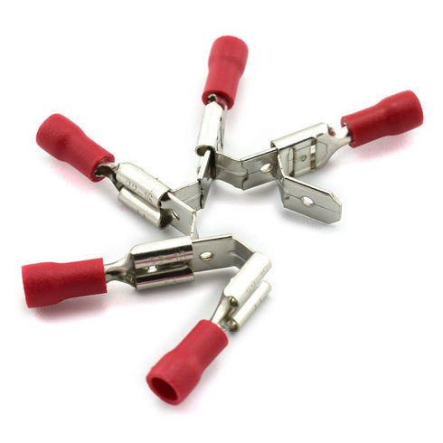 DZS Elec 30pcs A.W.G Crimp Connector Kit, PVC Semi-Insulated Piggy Back Spade Quick Splice Male/Female Wire Terminals