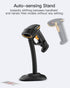Inateck 2D 2D 2600mAh BCST-35 Barcode Scanner with Intelligent Stand, Wireless QR Code Scanner, Handheld Scanner