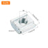 uxcell 60Pcs M4 T Nut Tee Sliding Slot Nuts, T-Slot Nut Hammer Nut Block Square Nuts Fastener Carbon Steel Nickel Plated for Aluminum Extrusion Profile 2020 Series