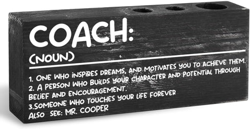 Funny Coworkers Gift for Boss Lady, Going Away Present, Solid Wood Desk Organizer for Home Office