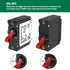 A Series Red 35A Boat Magnetic Circuit Breaker, AC/DC Single Pole, Protects Low Power Devices for Yachts