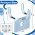 Tandefio 50 Pcs Metal Prong Pegboard Hooks, Hanging Hangers for Pegboard Wall, Jewelry Display Tool Hooks