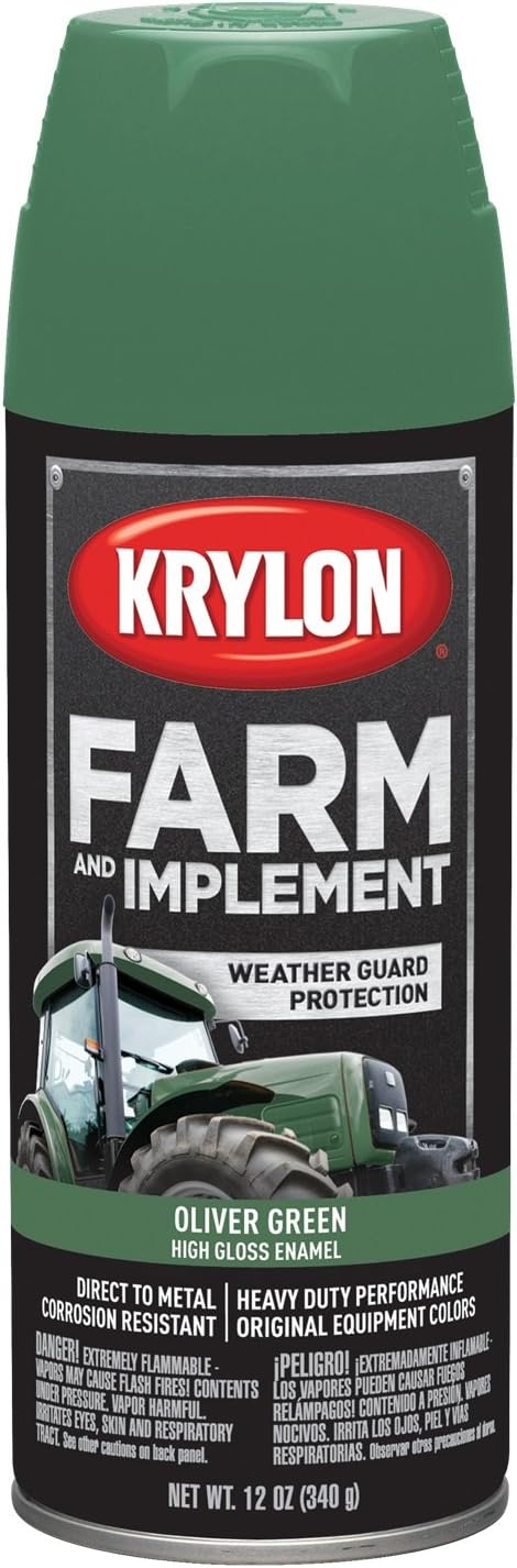 Krylon 1943 Farm & Implement Paints, Oliver Green, 12 oz.