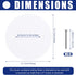 6 Pack 20 M3.5 5" 3.5" Shimeyao Ceiling Round Cover Plate Pcs Screws Junction Box Covers Holes Spaced White Round Blank