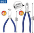 2 Pcs Glass Breaking Pliers and Breaker Grozer Pliers Set, Glass Pliers with Rubber Tips Glass Cutting Tool Kit for Stained Glass Cutting Mosaics Breaking
