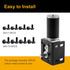 370 Mounting Bracket for DC Worm Gear Motor, Durable Single-Side Holder, 2Pcs, Compatible with 32GZ370/40GZ495