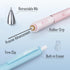 Four Candies Pastel Mechanical Pencil Set, 3PCS 0.5mm Pencils with 360PCS HB Lead Refills, 3PCS Erasers for Drawing