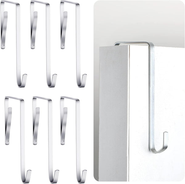 Norme 6 Pieces High Strength Cubicle Coat Hook, Whiteboard Hanger, Suitable for Doors 1.17 to 1.87 Inch Thick
