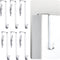 Norme 6 Pieces High Strength Cubicle Coat Hook, Whiteboard Hanger, Suitable for Doors 1.17 to 1.87 Inch Thick