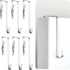 Norme 6 Pieces High Strength Cubicle Coat Hook, Whiteboard Hanger, Suitable for Doors 1.17 to 1.87 Inch Thick