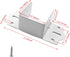 4Pcs 1.57" (40mm) Metal Bed Hinge Bed Support Bracket Bed Corner Furniture Fixed Bed Hardware Accessories Square