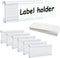 Wire Shelf Label Holders, 30 Pack Plastic Clips Compatible with Metro 1-1/4in Shelves for Label Display