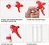 Rtteri 24 Pcs 16 oz Plastic Spray Bottle for Cleaning, Leak Proof and Reusable for Various Uses, Red and White