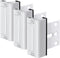 Home Security Door Reinforcement Lock, 3-Pack Upgraded White Front Door Locks for