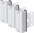Home Security Door Reinforcement Lock, 3-Pack Upgraded White Front Door Locks for