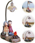 PRETYZOOM Couple Figure Night Light Resin Tabletop Lamp, Figurine Nightstand Light Decorative Resin Craft Lamp