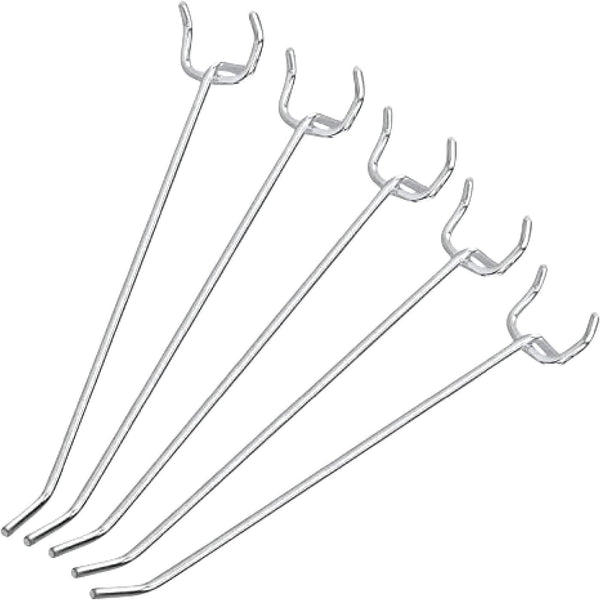 Neiko 53102A 6” Pegboard Hook Organizer Kit, 50 Pack, Hanging Hooks Set for Garage Organization