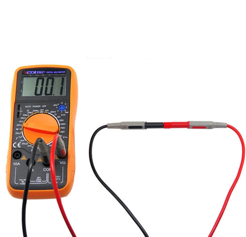 Multimeter Test Lead Extension Male to Male Connector, 4mm Banana Plug to Jack Heavy Duty Silicone Wires