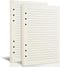 Tofun 2 Packs A5 Refillable Paper for 6-Ring Binders, Planner, Traveller Journal, Notebook,