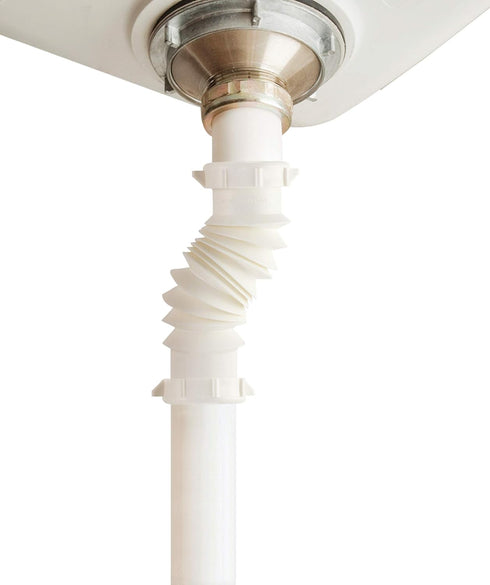 Plumb Pak PP812-15 Flex 'N Fix Extension Coupling, 1-1/2" or 1-1/4" Inlet, 1.5 Inch, White