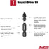 Impact Driving Accessory Set, 26-Piece, Industrial Strength, 1/4" Hex Shank