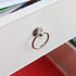 Kitchen Cabinet Handles, Metal Drawer Rings Pulls, Single Hole Cabinet Hardware with Installation Screws