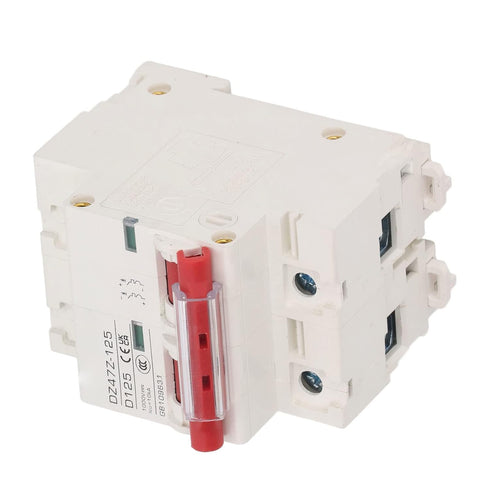 DC Miniature Circuit Breaker, 2 Pole 1000V 125Amp Isolator for Solar PV System, DIN Rail Installation