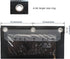 Enyuwlcm 3 Ring Binder Pencil Pouch - Durable Zipper Pencil Case with Clear Window, 2 Pocket Black Canvas, 4 Pack