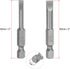 uxcell 4mm and 6mm Magnetic Slotted Screwdriver Bit Set, 1/4" Hex Shank 2" Length S2 Power Tool, 15-Piece by uxcell