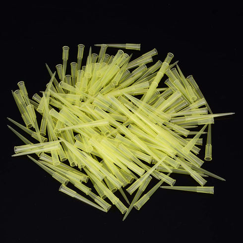 stonylab 200 µL Pipette Tips, 200 pcs Universal Clear Polypropylene Tips for Laboratory Chemistry