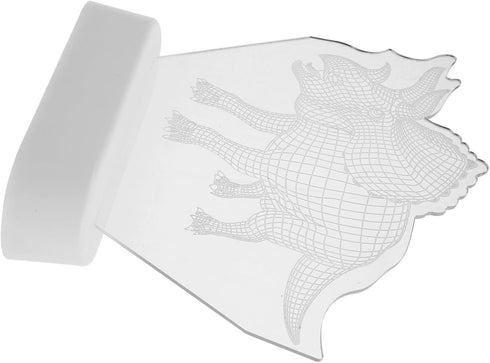 PRETYZOOM Dinosaur Night Light Effect Cute Dino Bedside Table Lamp for Boys