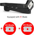 Edge Banding Trimmer - Manual Planer Tool for Woodworking, Quick Edge Chamfer Burr Scraper (R1+R2+R3)