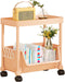 Generic Rolling Book Cart | Multi-Layer Cosmetics Storage Cart - Deskside Rolling Storage
