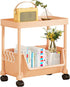 Generic Rolling Book Cart | Multi-Layer Cosmetics Storage Cart - Deskside Rolling Storage