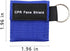 5pcs CPR Face Shield Mask Keychain Ring, Emergency Kit for First Aid or CPR Training, Blue