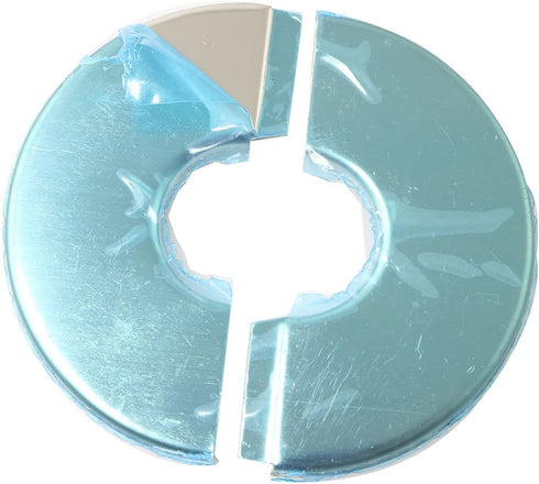 2pcs Stainless Steel Wall Split Flange, Round Escutcheon Plate Wall-mounted Water Pipe Cover for 22mm Diameter Pipe