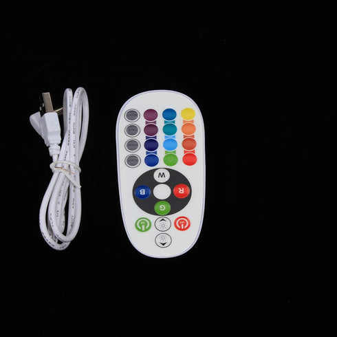ReqianXH 11.81 Inch 16 4 LED Cube Chair Light RGB Adjustable Light Colors Light Modes Remote Control Side Table LED