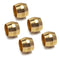 LTWFITTING 1/4-Inch Brass Compression Sleeves - Pack of 50